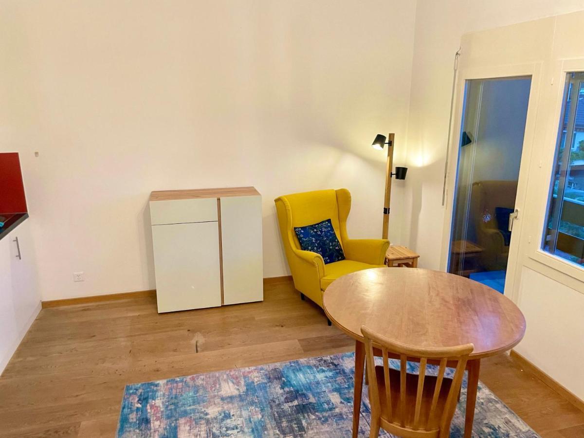 Ferienwohnung Studio Bahnhof Spiez Exterior foto