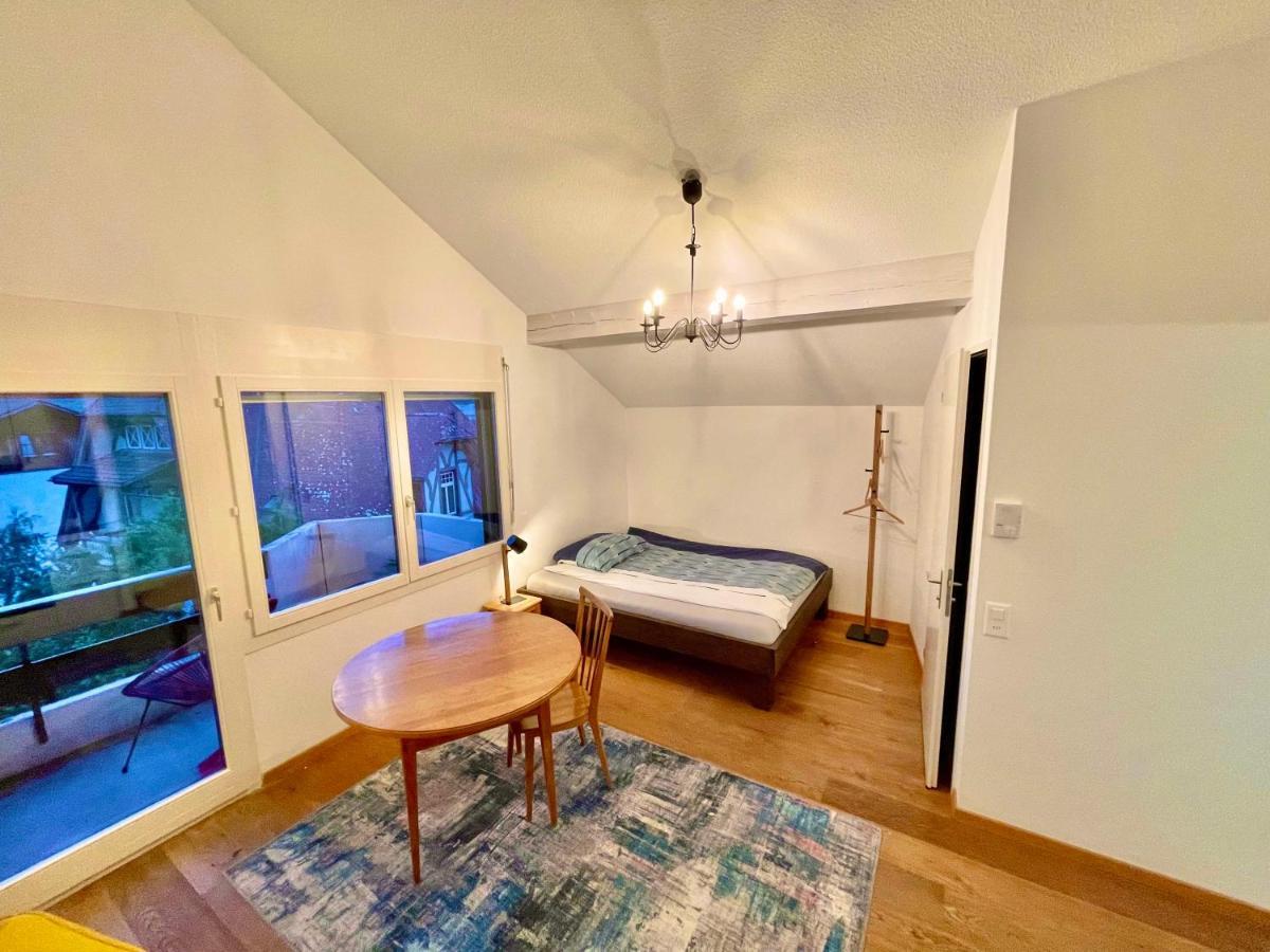 Ferienwohnung Studio Bahnhof Spiez Exterior foto
